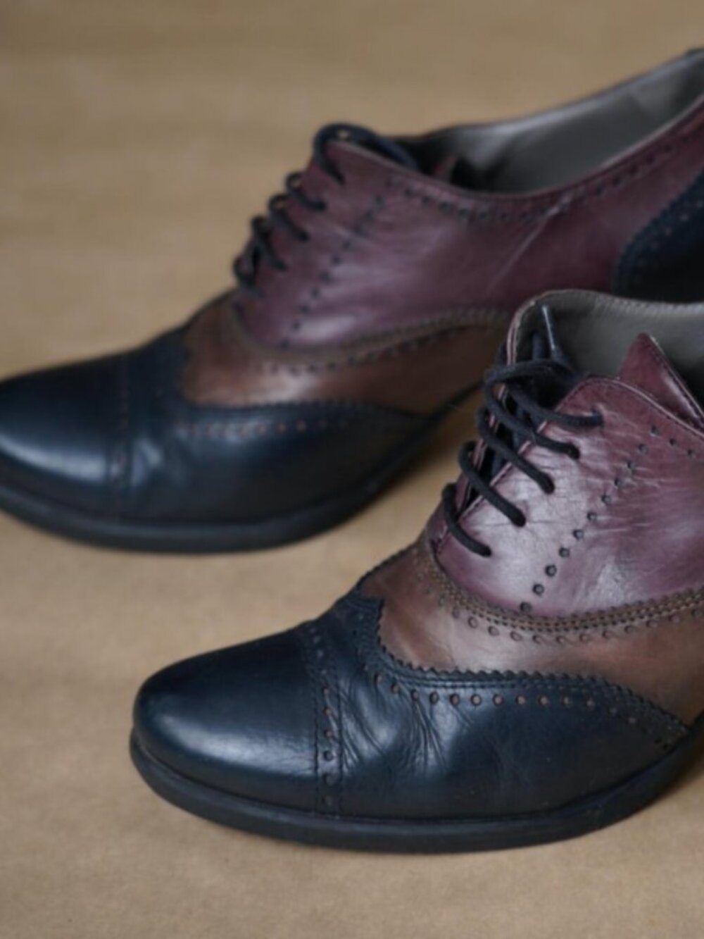 women leather platforms